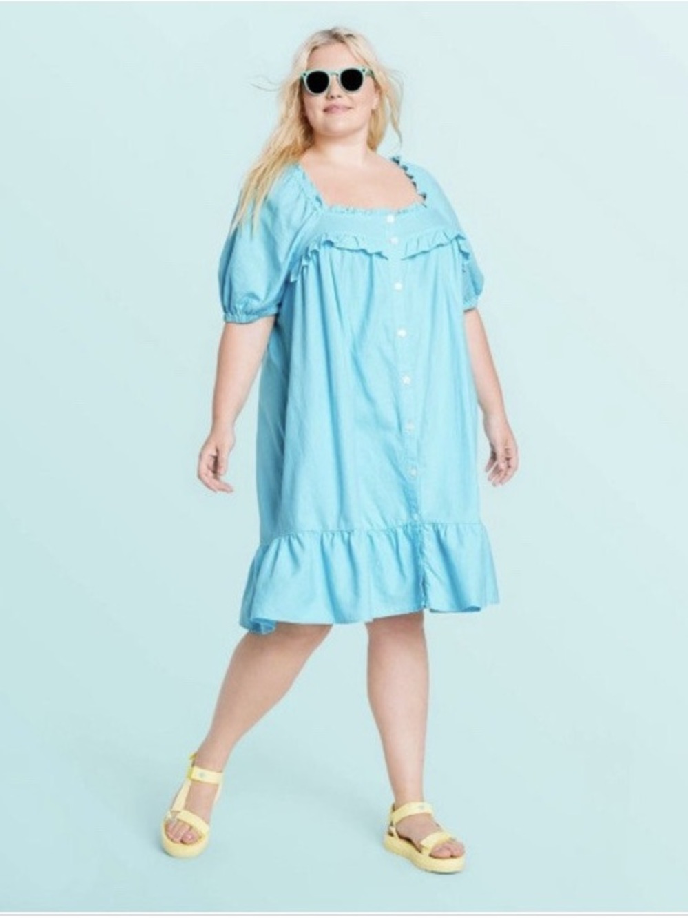 Stoney Clover Lane x Target Mini Babydoll Dress Blue XL